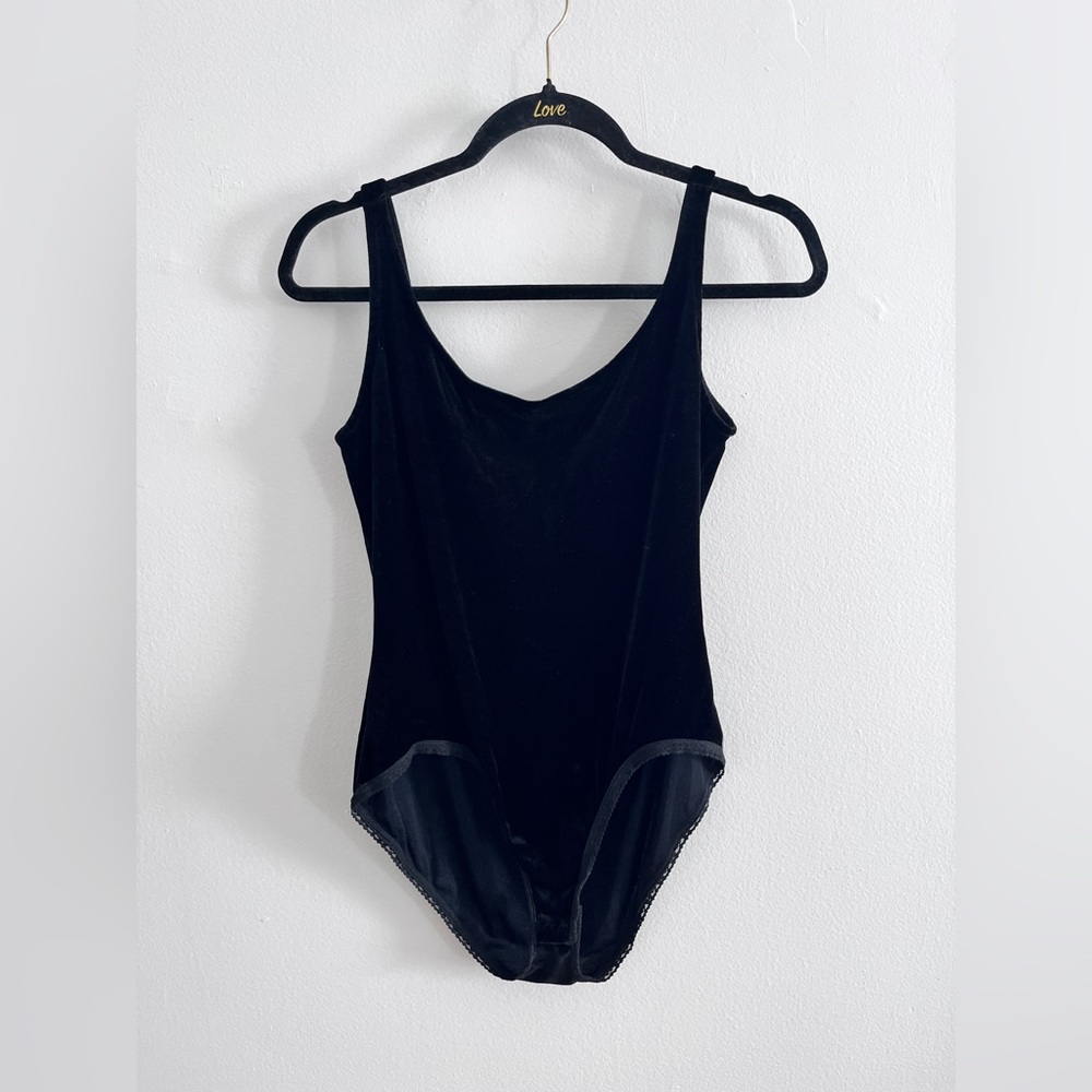 Emanuel Ungaro Black Velvet Bodysuit
